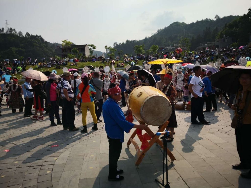 May Day performance by the Miao people, 2018