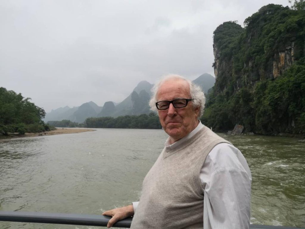 Colin during a cruise along the beautiful Li River near Guilin in Guangxi