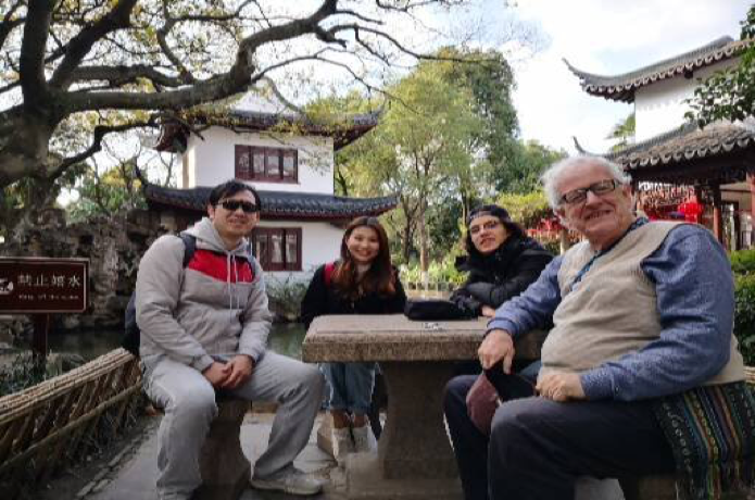 Kevin, Susan, Ben and Colin in Zhujiajiao

