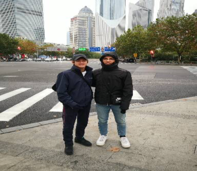 Kai (left) and Ben in Shanghai
